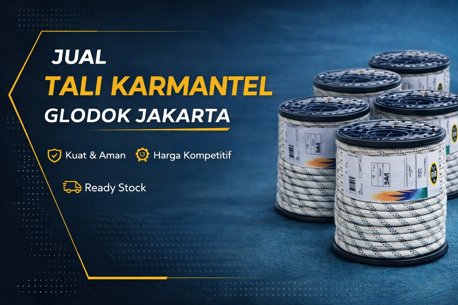 distributor tali karmantel glodok
